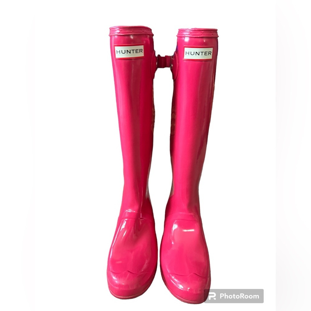 Hunter tall boots Barbie pink!